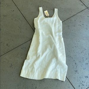 Elizabeth Suzann white linen dress